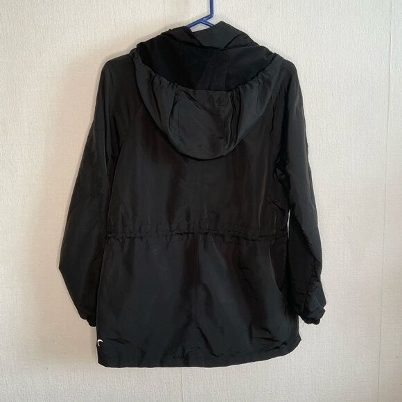 ZYIA Jacket Womens Large Utility Anorak Zip Up Removable Hood Fleece Lined Black - Picture 10 of 11